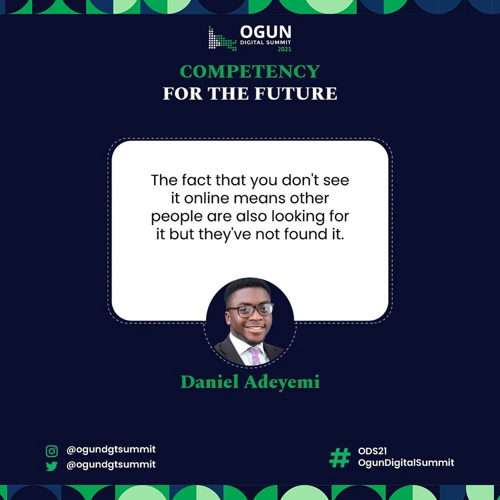 ODS live quotation card featuring Daniel Adeyemi with a portrait and white speech panel